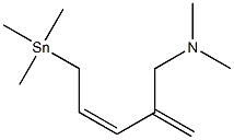 [(2Z)-4-(Dimethylaminomethyl)-2,4-pentadienyl]trimethylstannane,,结构式