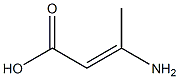 (E)-3-Amino-2-butenoic acid Struktur
