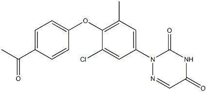 2-[4-(4-Acetylphenoxy)-3-chloro-5-methylphenyl]-1,2,4-triazine-3,5(2H,4H)-dione