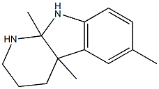 4a,6,9a-Trimethyl-1,2,3,4,4a,9a-hexahydro-9H-pyrido[2,3-b]indole Structure