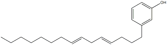 3-(4,7-Pentadecadienyl)phenol Struktur