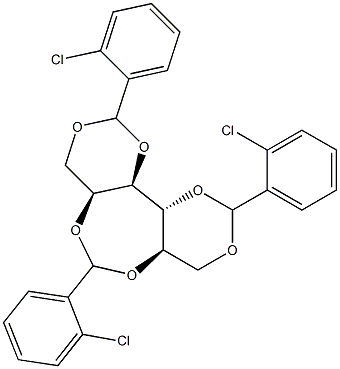 1-O,3-O:2-O,5-O:4-O,6-O-Tris(2-chlorobenzylidene)-D-glucitol