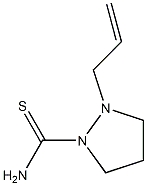 (Tetrahydro-2-(2-propenyl)-1H-pyrazole)-1-carbothioamide Structure