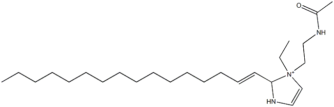 1-[2-(Acetylamino)ethyl]-1-ethyl-2-(1-hexadecenyl)-4-imidazoline-1-ium Struktur