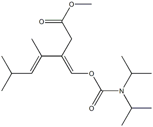  (3E,4E)-3-[[(Diisopropylamino)carbonyloxy]methylene]-4,6-dimethyl-4-heptenoic acid methyl ester