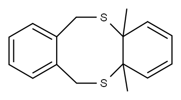 5,7,12,14-テトラヒドロジベンゾ[c,h][1,6]ジチエシン 化学構造式