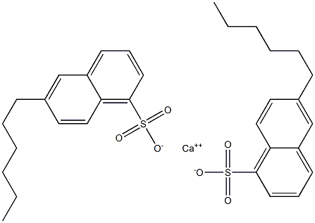 Bis(6-hexyl-1-naphthalenesulfonic acid)calcium salt Structure