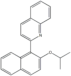 2-[2-(Isopropyloxy)-1-naphtyl]quinoline Struktur