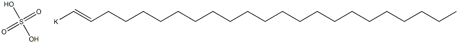 Sulfuric acid 1-tricosenyl=potassium salt