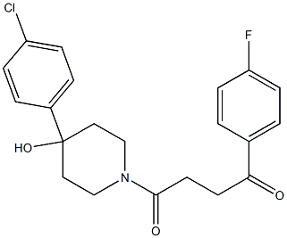 4-(p-Chlorophenyl)-1-[3-(p-fluorobenzoyl)propionyl]piperidin-4-ol Structure