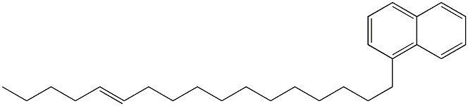 1-(12-ヘプタデセニル)ナフタレン 化学構造式