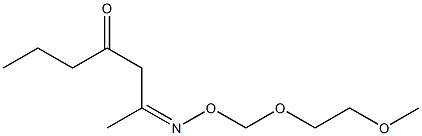 2-[(2-Methoxyethoxy)methoxyimino]-4-heptanone Structure