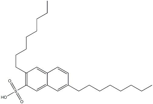 3,7-Dioctyl-2-naphthalenesulfonic acid Structure