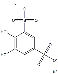 4,5-Dihydroxy-1,3-benzenedisulfonic acid dipotassium salt Structure