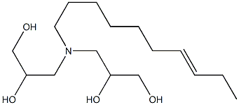 3,3'-(7-Decenylimino)bis(propane-1,2-diol) Structure