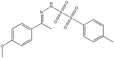4'-Methoxyacetophenone (tosylsulfonyl)hydrazone Struktur