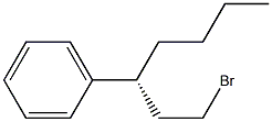[R,(-)]-1-Bromo-3-phenylheptane Struktur