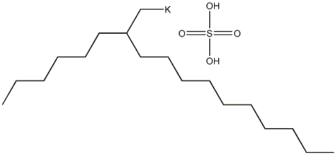 Sulfuric acid 2-hexyldodecyl=potassium salt
