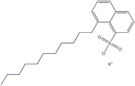 8-Undecyl-1-naphthalenesulfonic acid potassium salt Structure