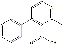 2-メチル-4-フェニルピリジン-3-カルボン酸 化学構造式