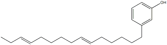 3-(6,12-Pentadecadienyl)phenol Struktur