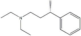 [S,(+)]-N,N-Diethyl-3-phenyl-1-butanamine 结构式