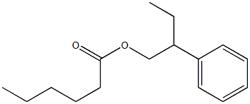 Hexanoic acid 2-phenylbutyl ester 结构式