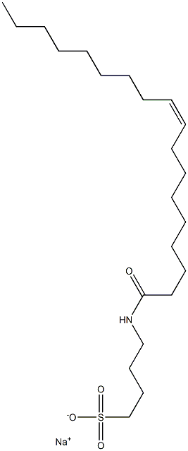 4-[(Z)-9-Octadecenoylamino]-1-butanesulfonic acid sodium salt Structure