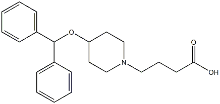 4-[4-(Benzhydryloxy)piperidino]butanoic acid|