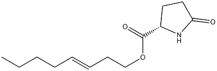 (S)-5-Oxopyrrolidine-2-carboxylic acid 3-octenyl ester 结构式