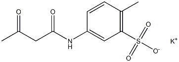 3-(Acetoacetylamino)-6-methylbenzenesulfonic acid potassium salt Struktur