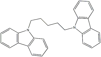 9,9'-(ペンタメチレン)ビス(9H-カルバゾール) 化学構造式