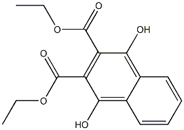 1,4-ジヒドロキシ-2,3-ナフタレンジカルボン酸ジエチル 化学構造式