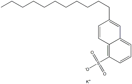 6-ウンデシル-1-ナフタレンスルホン酸カリウム 化学構造式