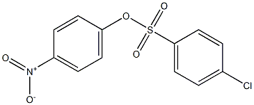 p-Chlorobenzenesulfonic acid p-nitrophenyl ester Struktur