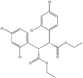 (2R,3S)-2,3-Bis(2,4-dichlorophenyl)succinic acid diethyl ester Struktur