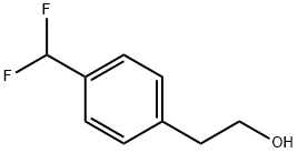 BENZENEETHANOL, 4-(DIFLUOROMETHYL)- 结构式