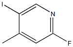 Pyridine, 2-fluoro-5-iodo-4-methyl- Structure