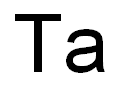 Tantalum, plasma standard solution, Specpure|r, Ta 10,000^mg/ml Structure