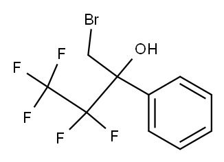 1-Bromo-3,3,4,4,4-pentafluoro-2-phenylbutan-2-ol Structure
