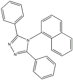3,5-二苯基-4-(1-萘基)-1,2,4-三氮唑 结构式