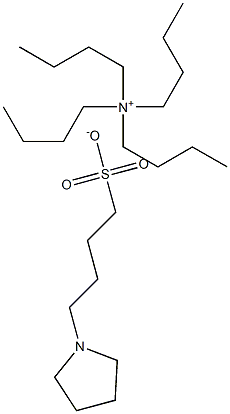 Tetrabutylammonium 4-(n-pyrrolidinyl)butane sulfonate Struktur