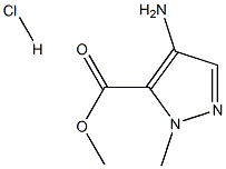 4-Amino-2-methyl-2H-pyrazole-3-carboxylicacidmethylesterhydrochloride 化学構造式