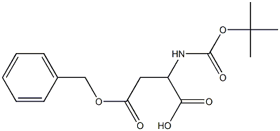 BOC-DL-Aspartic acid 4-benzylester 化学構造式