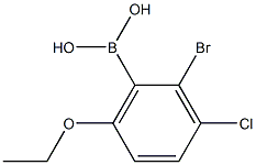 2-Bromo-3-chloro-6-ethoxyphenylboronic acid Structure