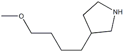3-(4-Methoxybutyl)pyrrolidine Struktur