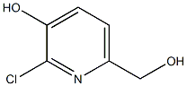 2-Chloro-6-(hydroxymethyl)-3-pyridinol 结构式