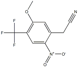 2-[5-Methoxy-2-nitro-4-(trifluoromethyl)phenyl]-acetonitrile Structure