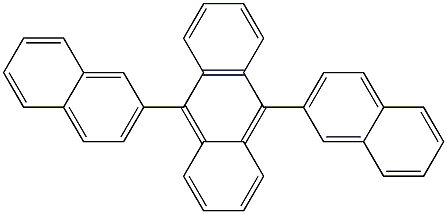 9,10-二(Β-萘基)蒽 结构式