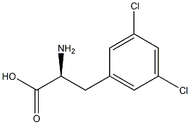 D-3,5-二氯苯丙氨酸, , 结构式
